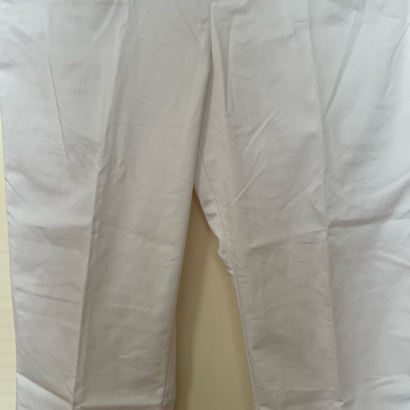 Dockers Ideal Fit Womens White Metro Capri Pants 16 Cotton Casual Stretchy Chic - Picture 3 of 16